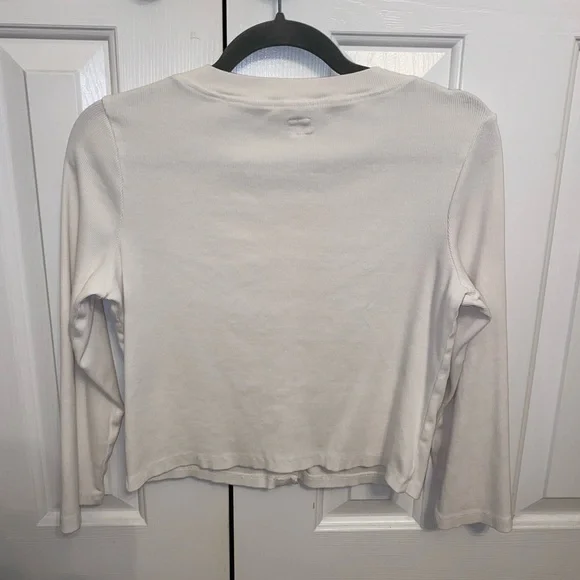 Free People Perfect Tones Set with Midi Skirt and Button Up Cardigan in Ivory - Picture 9 of 12